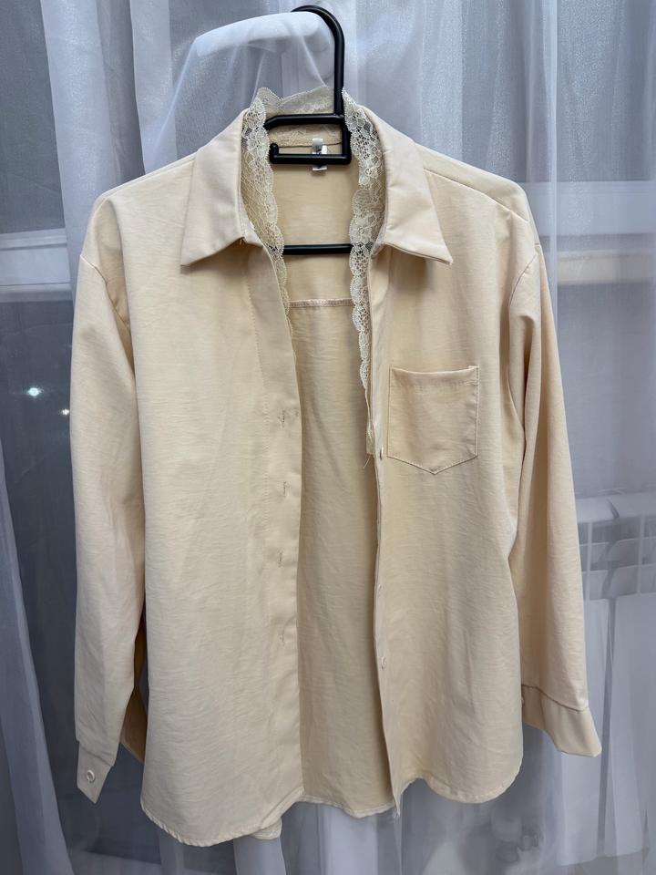 Рубашка с кружевом