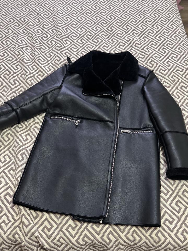 Дубленка зимняя женская