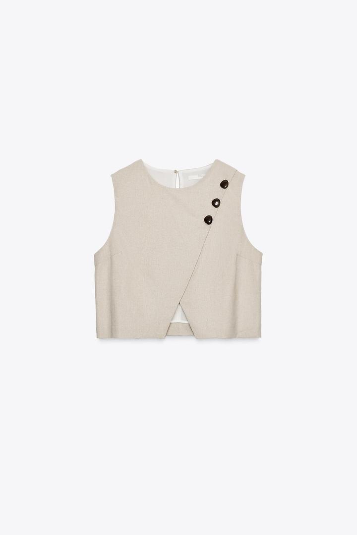 Топ из льна