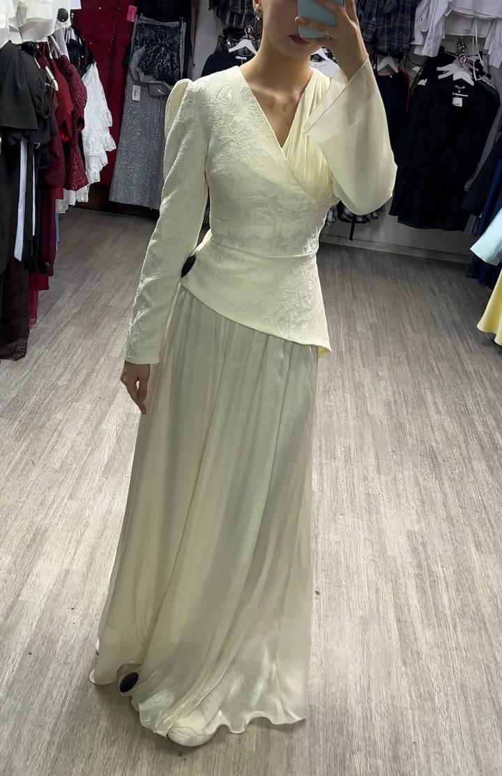 Нежное платье длинное