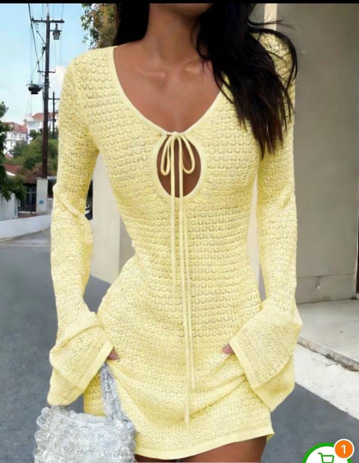 Нежное пляжное платье S/M