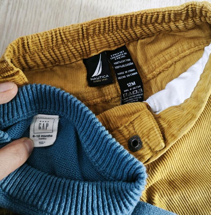 Брюки вельветовые Nautica 12 месяцев