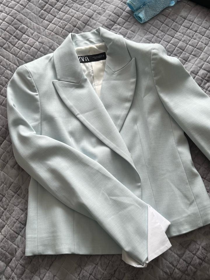 Нежный мятный пиджак ZARA 💚