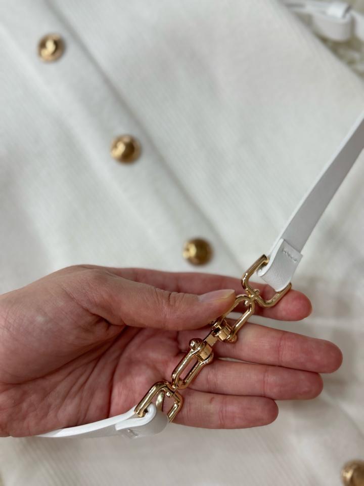 Трикотажное платье белое от Lichi