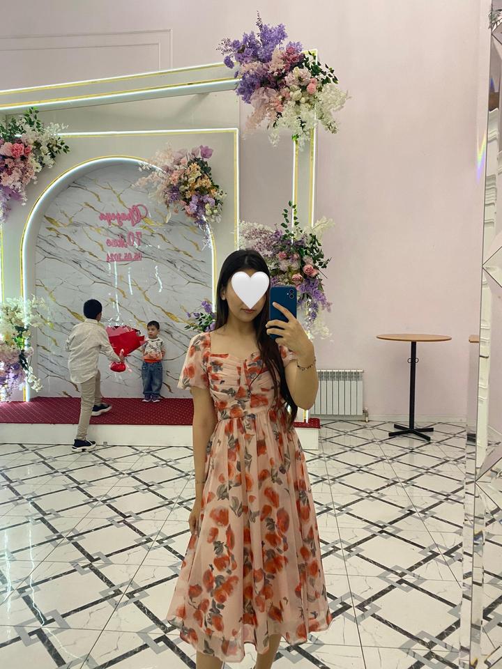 нежное цветочное платье