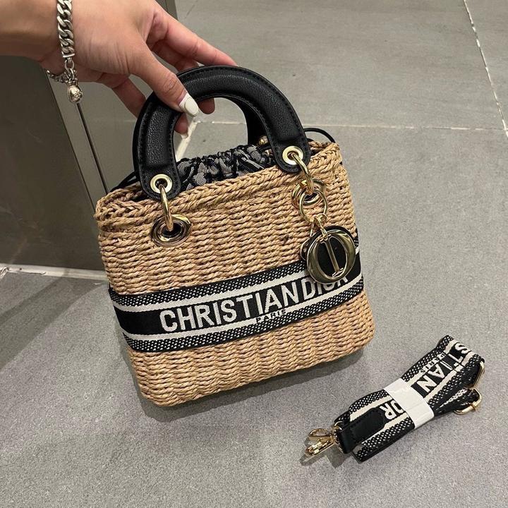 Сумка Christian Dior Lady D-Lite/Lady Dior Raffia