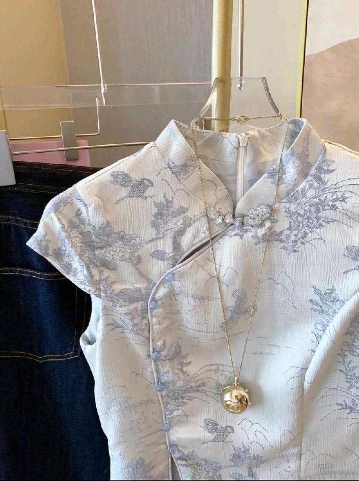 Блузка в китайском стиле (ципао)
