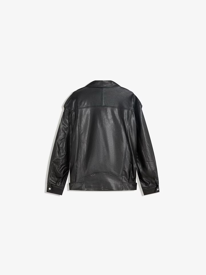 куртка из искусственной кожи bershka