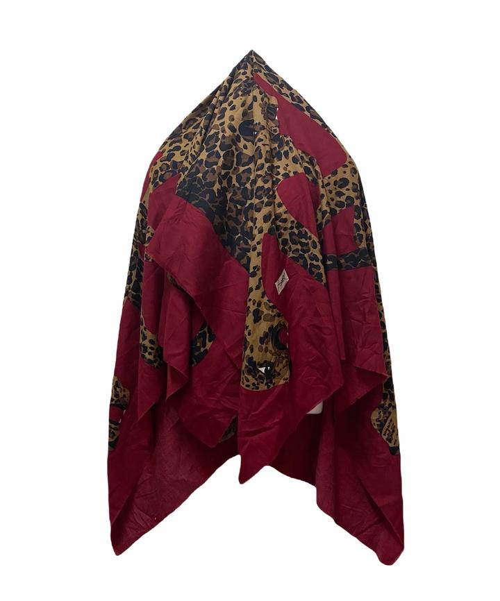 YSL 80s VINTAGE LEOPARD SCARF