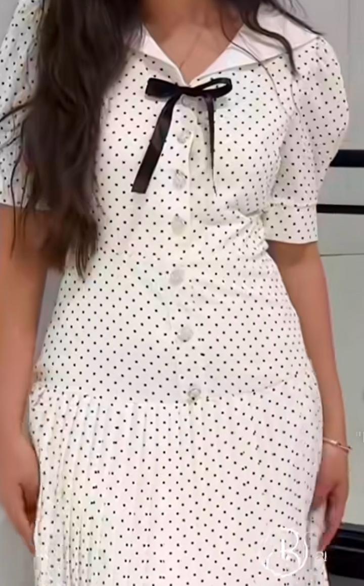 платье в горошек