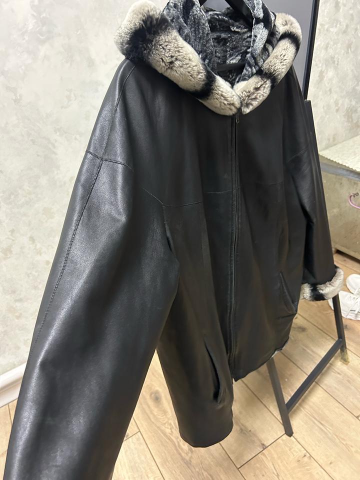 Кожанка с мехом