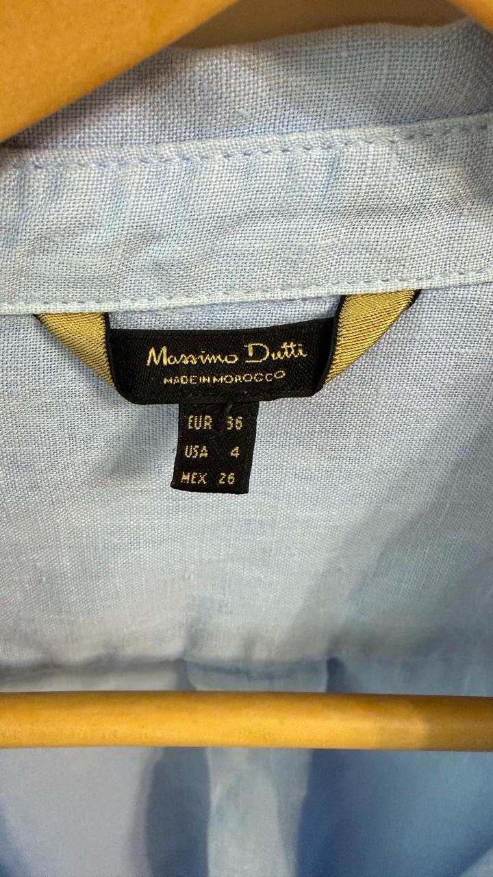 Льняная рубашка Massimo Dutti