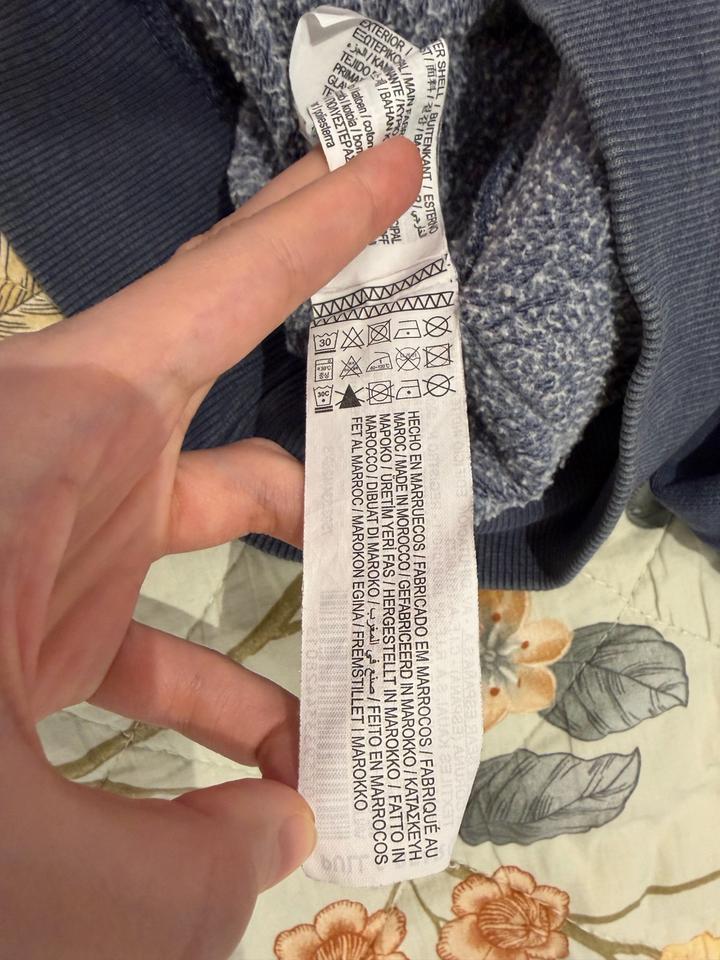 Темно-синее худи Pull&Bear