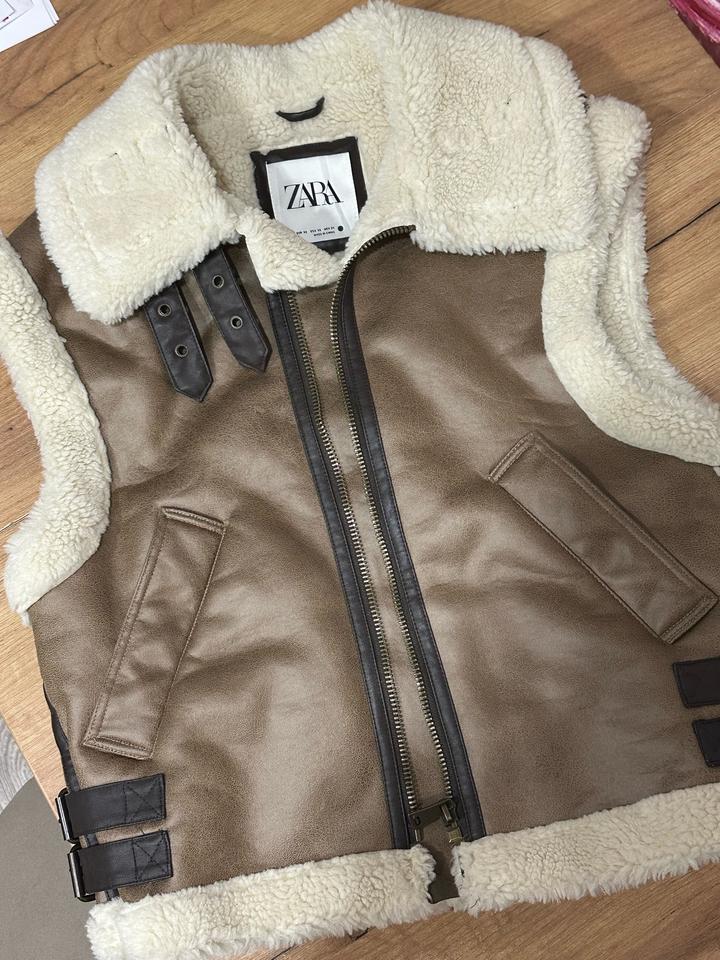 Жилетка-дубленка Zara