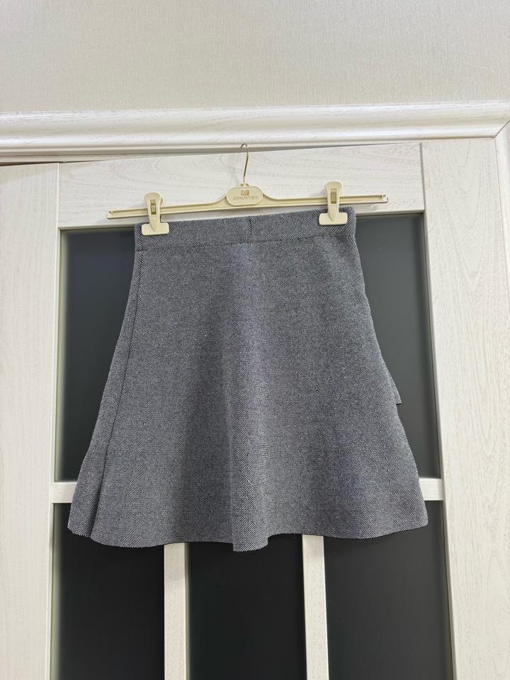 Серая трикотажная юбка Zara