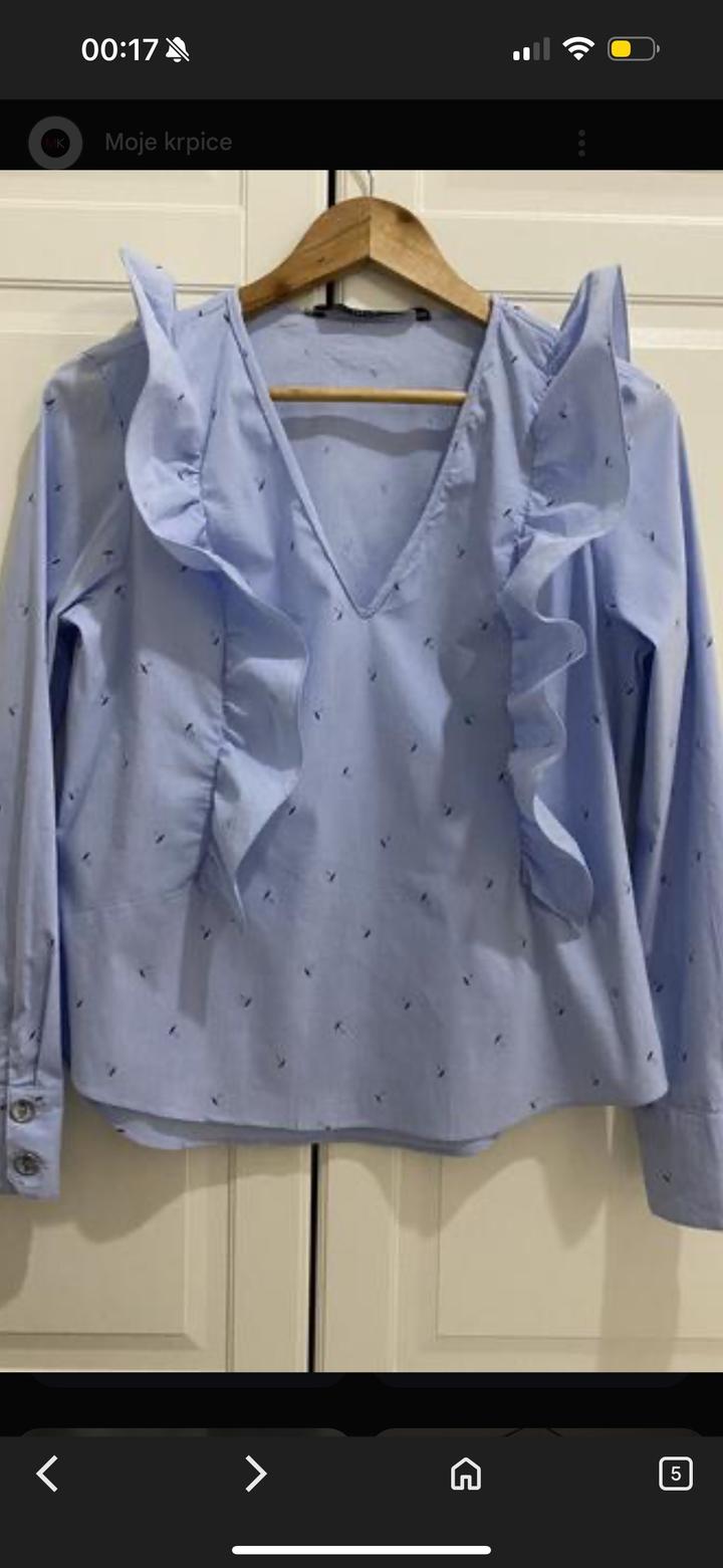 Рубашка голубая Zara