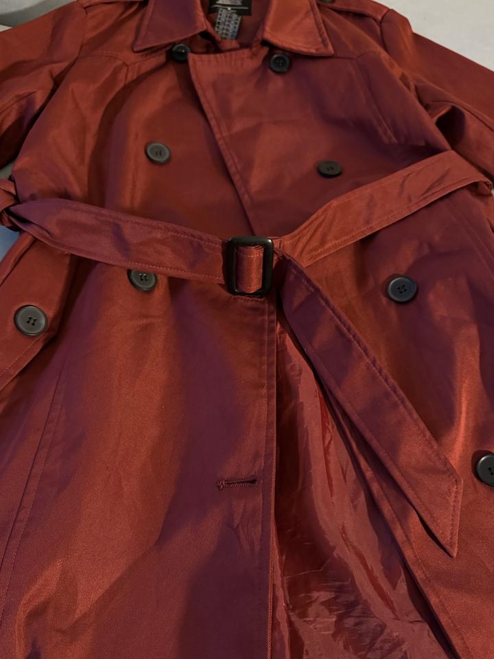 Тренч винный m размер