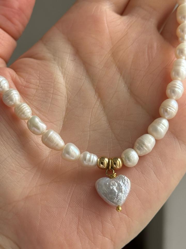 Колье из натурального жемчуга