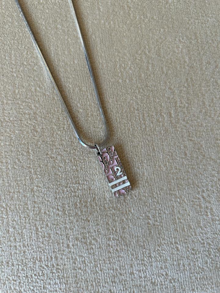 Christian Dior Trotter 2 Pink Necklace