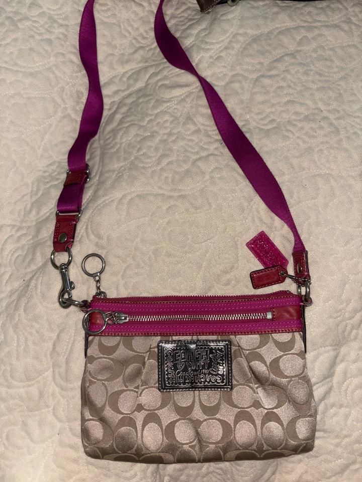 Coach Poppy Crossbody сумка в комплекте со съемным кошельком