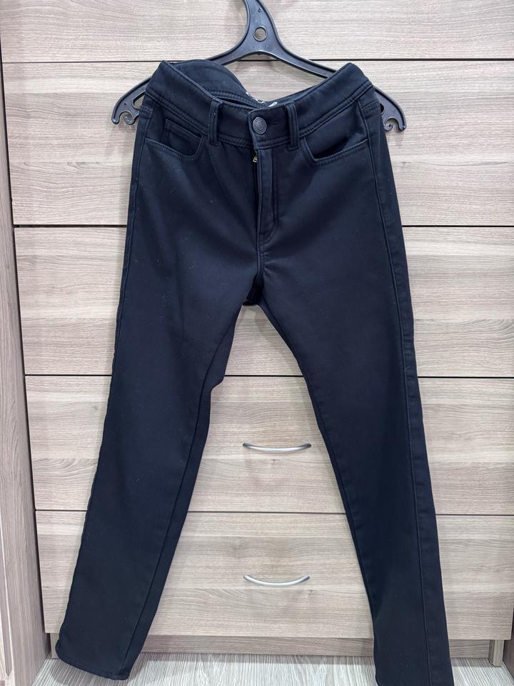 Джинсы прямые скинни утепленные