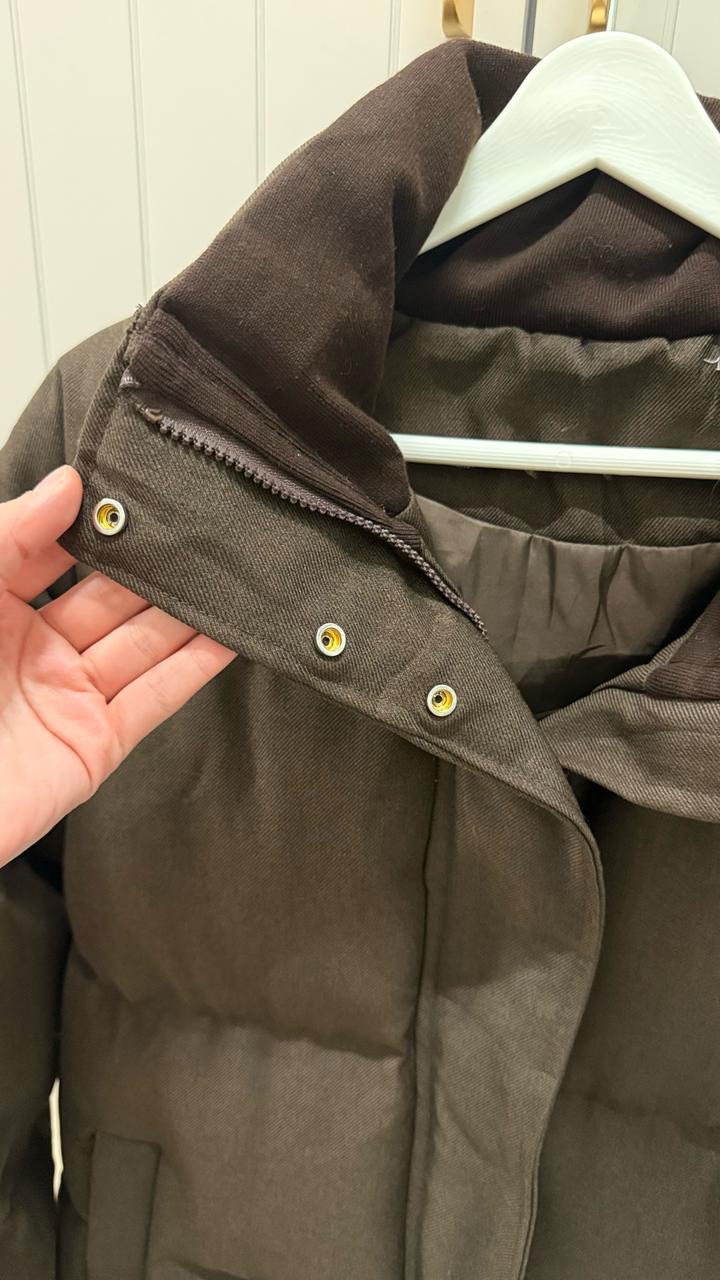 Коричневая драп куртка