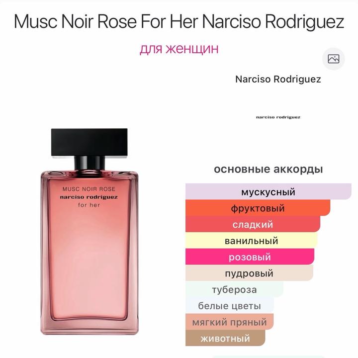 Musc Noir Rose For Her Narciso Rodriguez 5 мл.