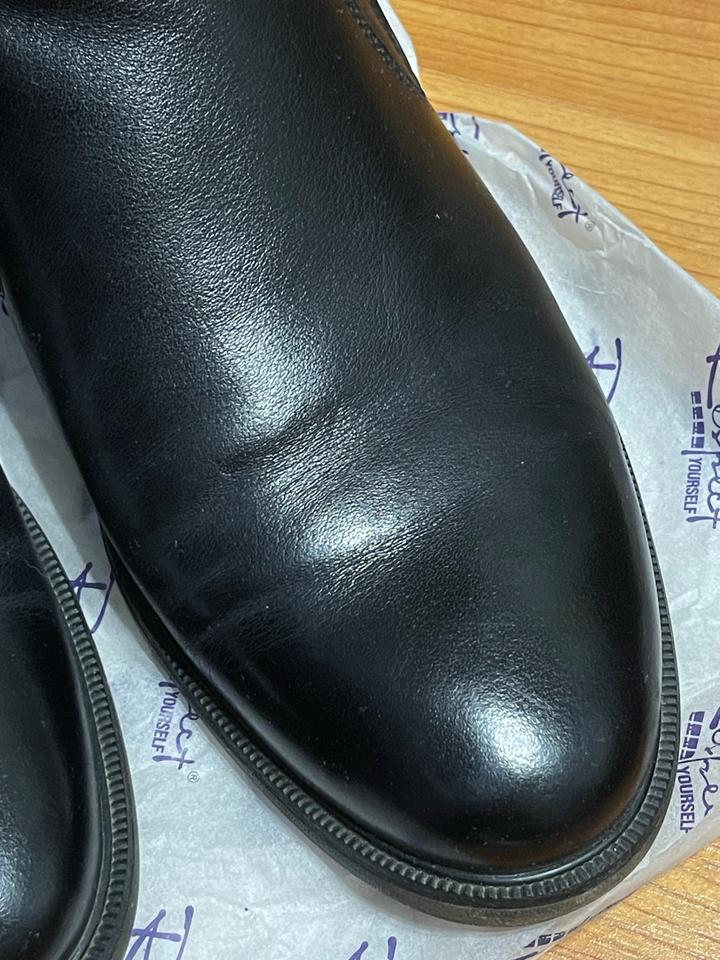 Черная мужская обувь Челси с замком, натуральная кожа, бренд Respect