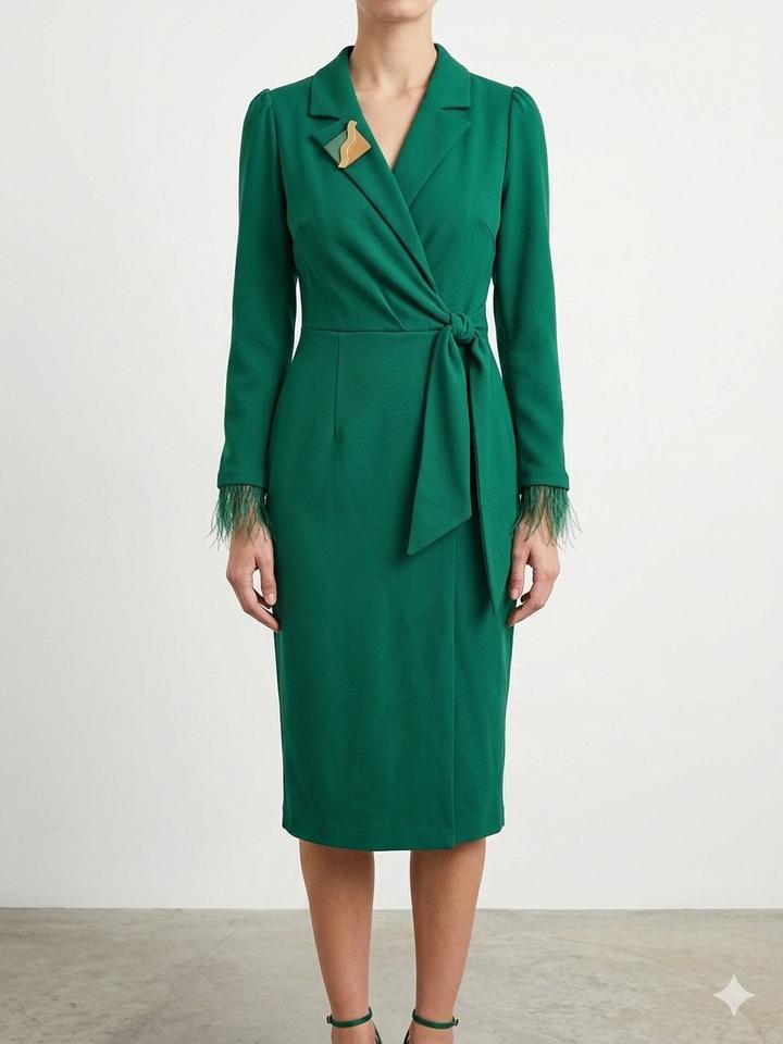 Зеленое вечернее платье, размер 42-44