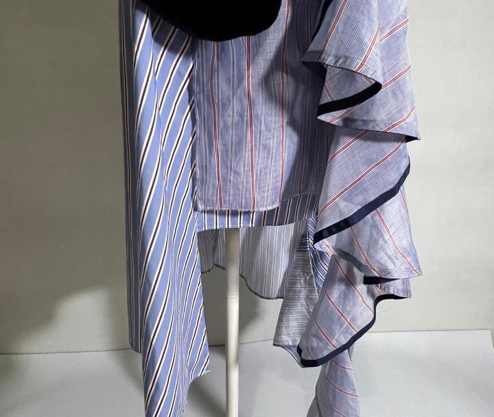Рубашка топ блуза Sacai M/L 46-48 размер в полоску