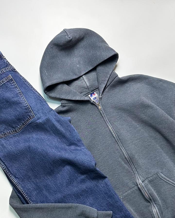 vtg zip hoodie by russel athletic 90s