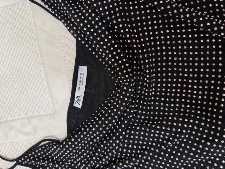 Блестящий топ zara