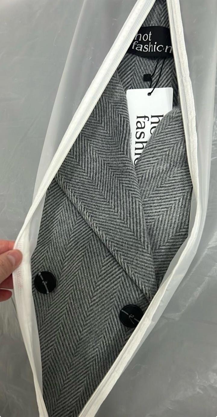 Hot Fashion Серое пальто