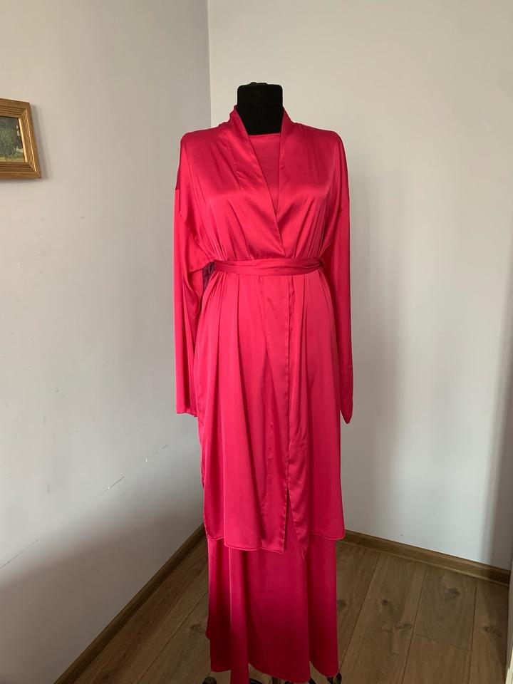 Вечерняя двойка новая 42-44 платье кардиган из шелка