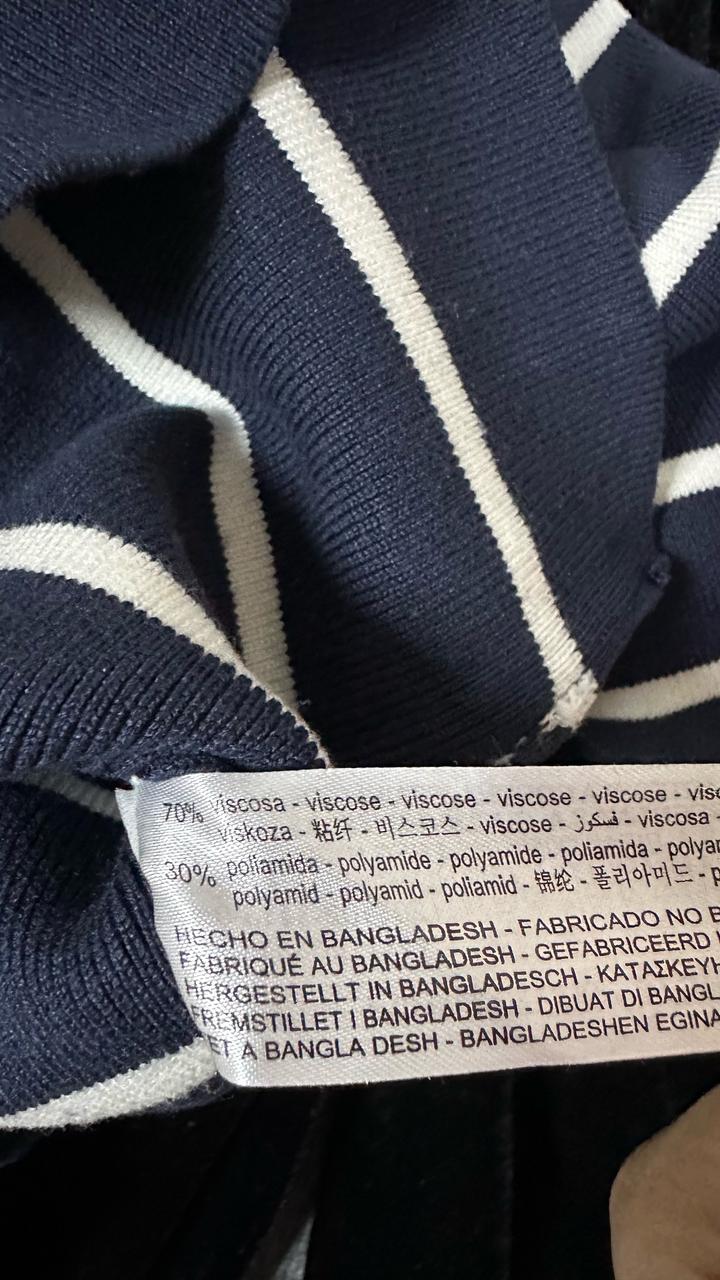 Трикотажный лонгслив Zara в морском стиле