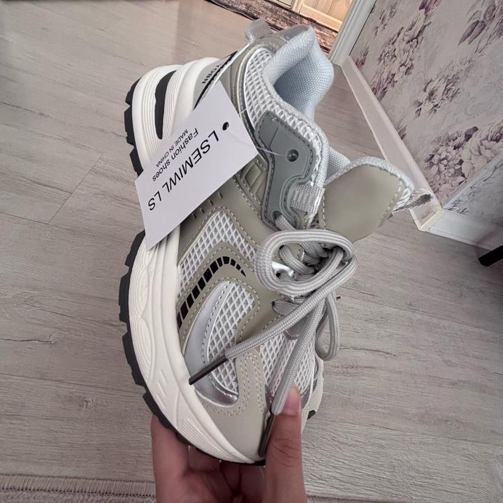 Серебристые сетчатые кроссовки LSEMIWL LS