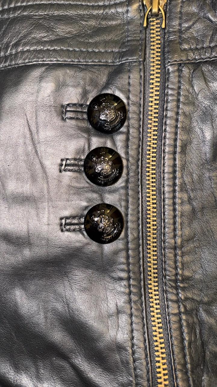 Кожаная юбка Juicy Couture