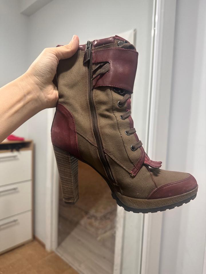 Ботильоны кожаные итальянские