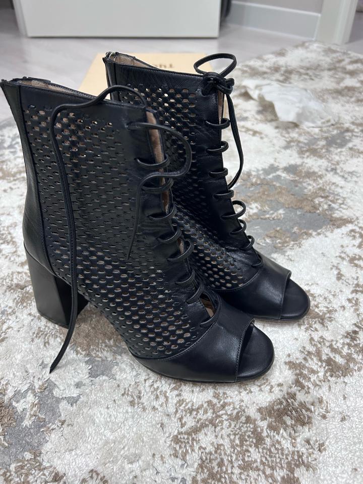 Ботильоны кожаные