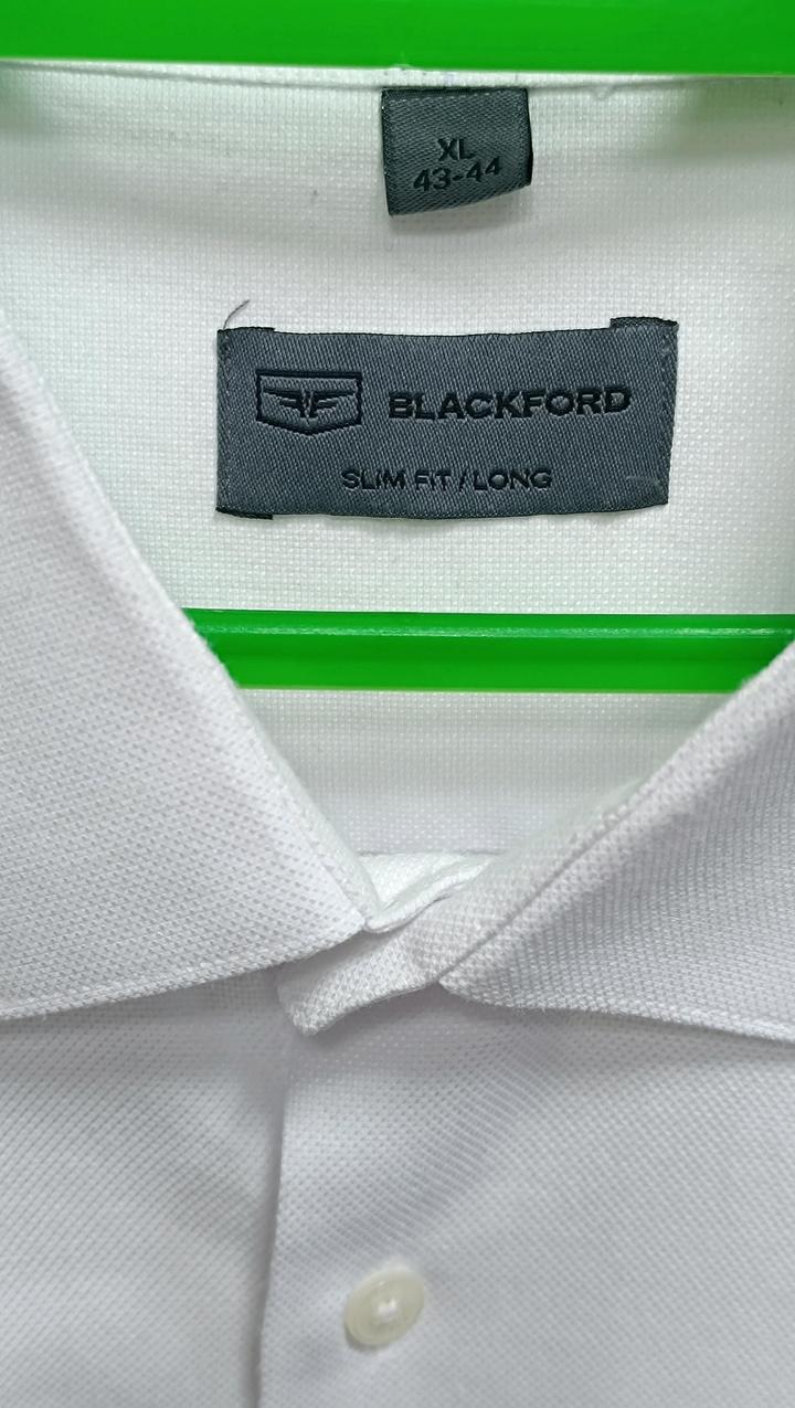 Мужская рубашка с длинным рукавом белая