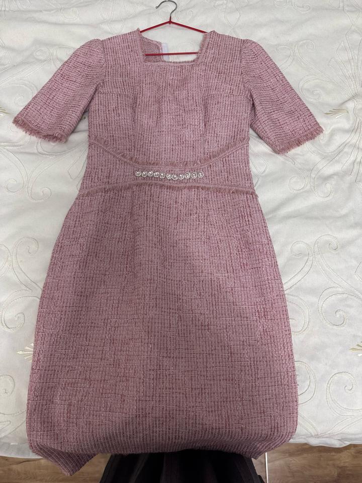 Твидовое платье