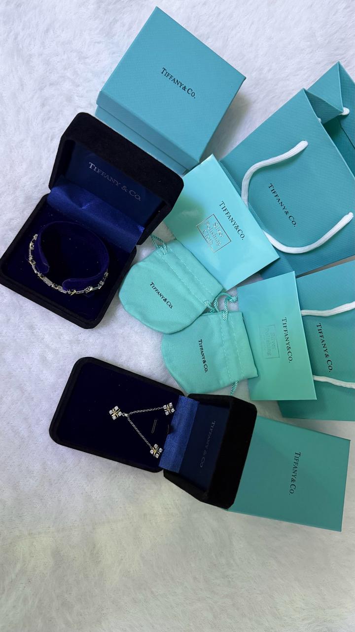 набор серьги и кулон цепь