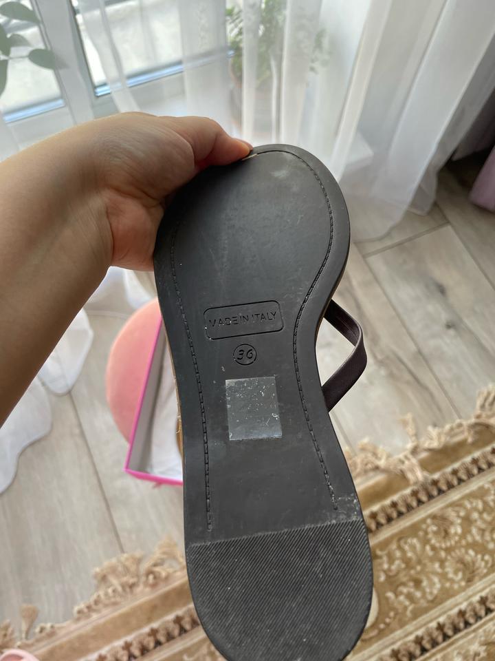 Шлепки вьетнамки кожаные