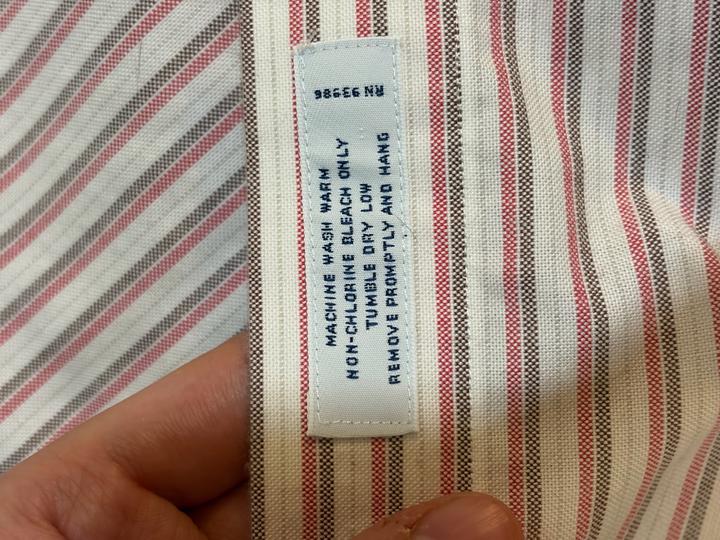 Non iron рубашка в полоску в L размере