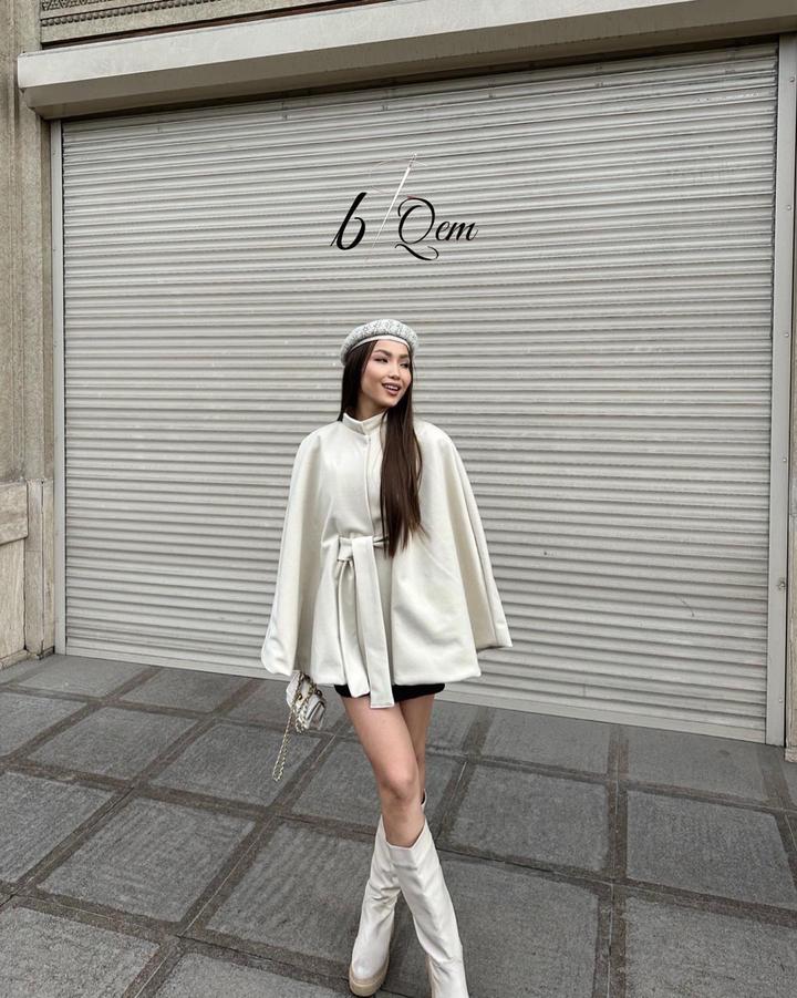 Кейп бежевый (пончо)