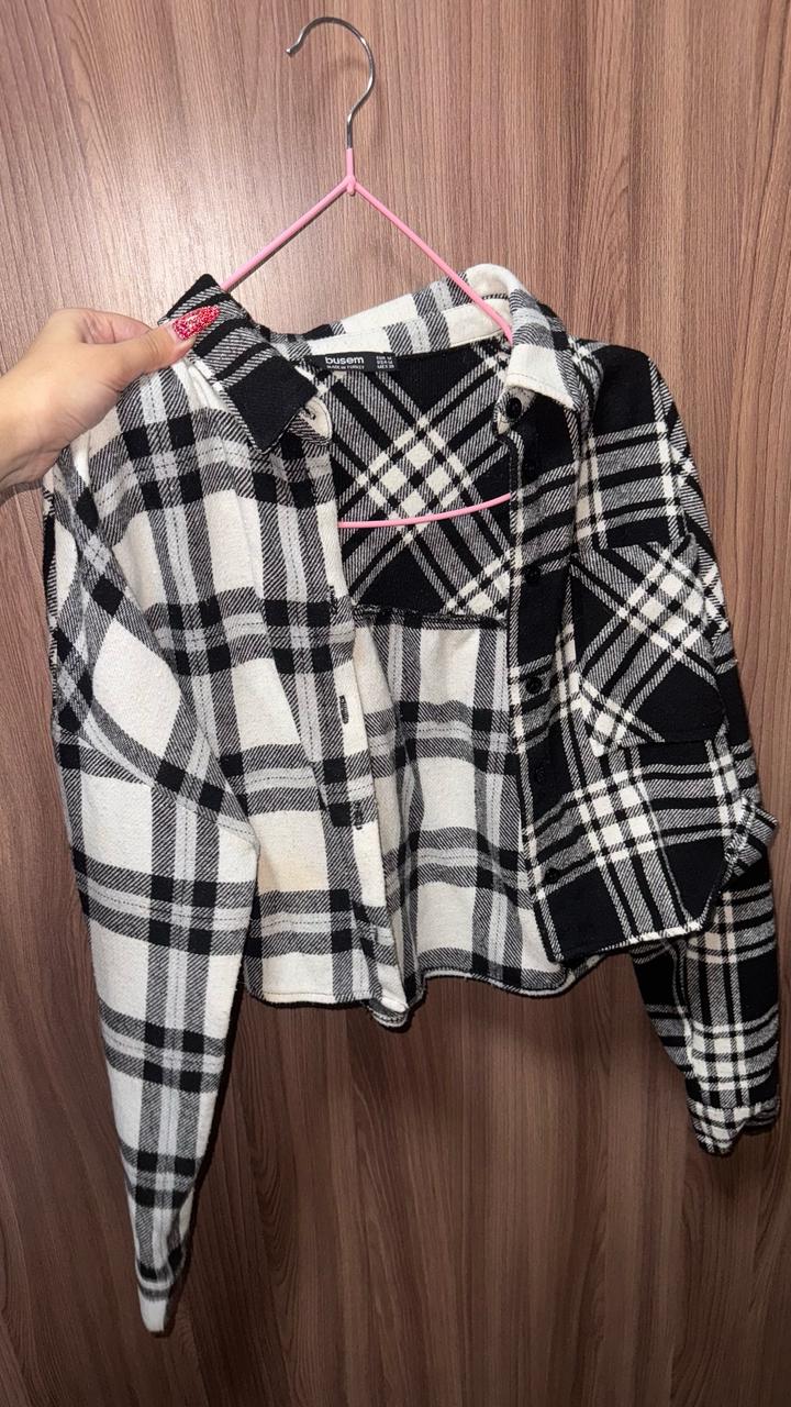 Короткая рубашка с принтом