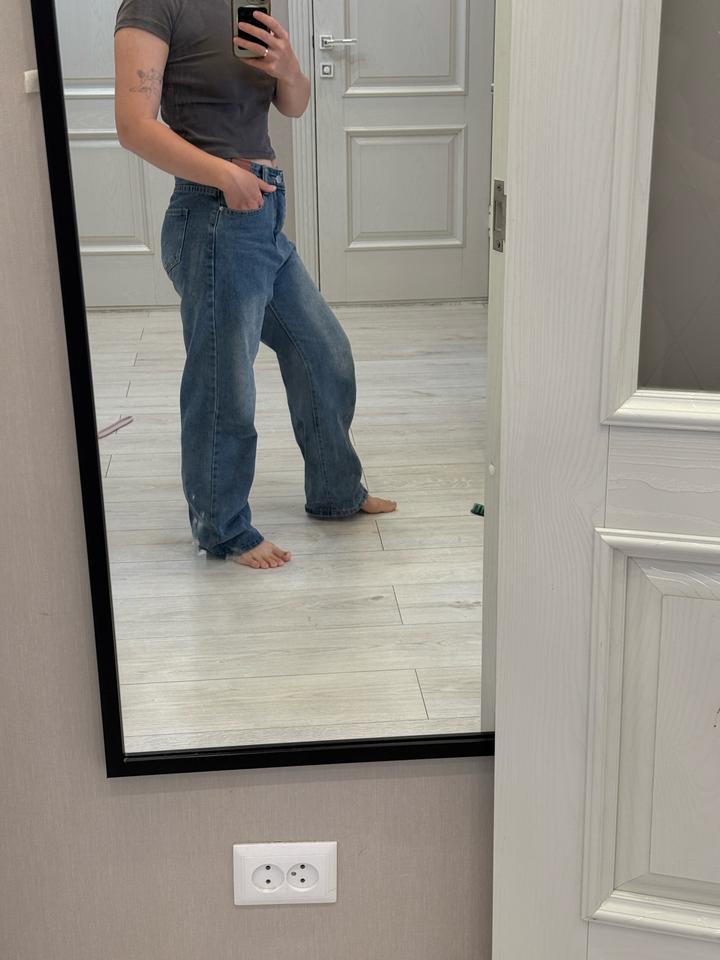 Джинсы синие