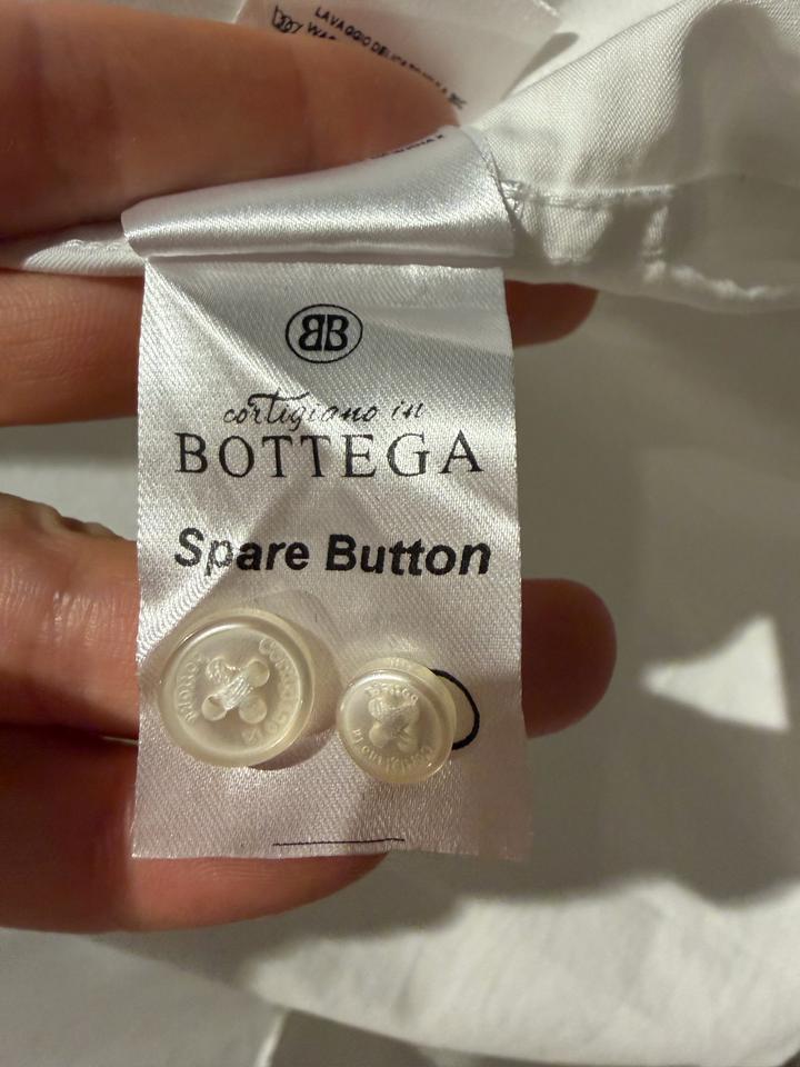 Белая рубашка Bottega, 100% хлопок