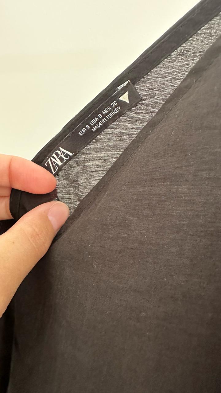 Черное платье Zara в пол