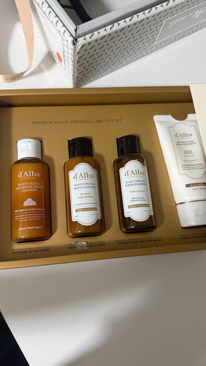 D’ALBA подарочный набор, уход за волосами, телом и лицом